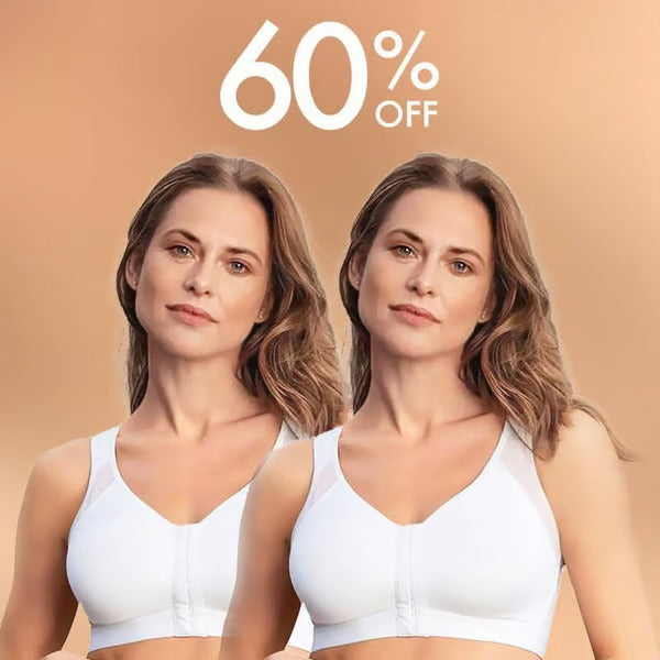 š„Front closure design, easy to put on and take off,Multifunctional Support Shaping Posture Corrector Wireless bra (with adjustable shoulder straps)