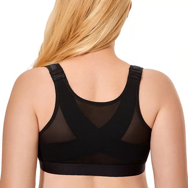 š„Front closure design, easy to put on and take off,Multifunctional Support Shaping Posture Corrector Wireless bra (with adjustable shoulder straps)