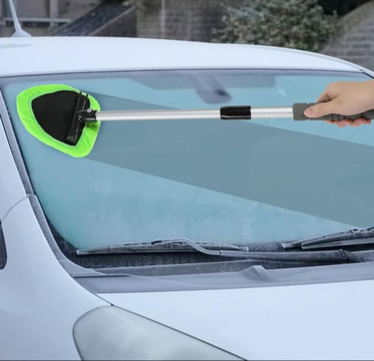 🔥Microfiber Car Windshield Cleaning Tool with Extendable Handle