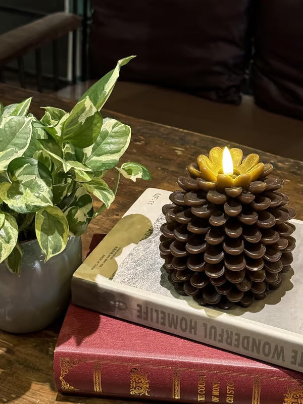 🎁🎄Early Christmas Promotion✨Flameless Pinecone Candles