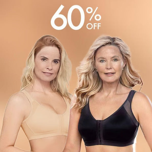 🔥Front closure design, easy to put on and take off,Multifunctional Support Shaping Posture Corrector Wireless bra (with adjustable shoulder straps)