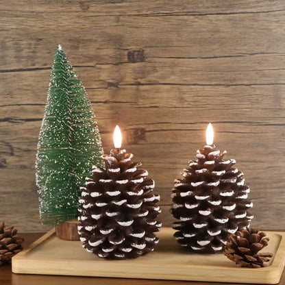 🎁🎄Early Christmas Promotion✨Flameless Pinecone Candles