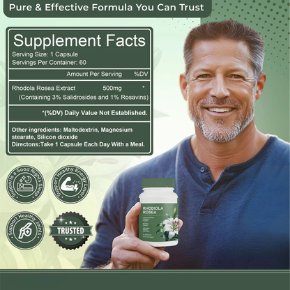 🏆Flash Sale⚡50K+ SOLD!💥🏆Rhodiola Rosea Capsules