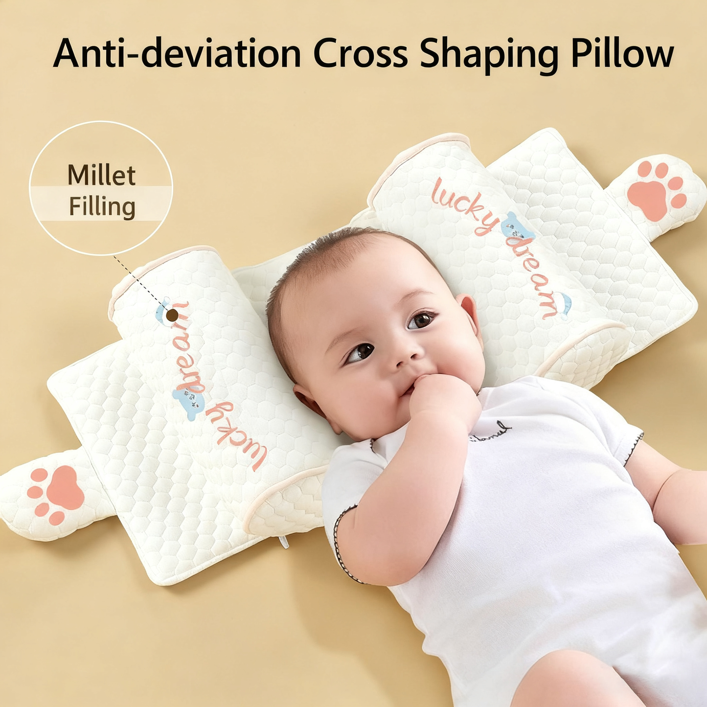 Shaping Pillow for Baby Head Shape Correction