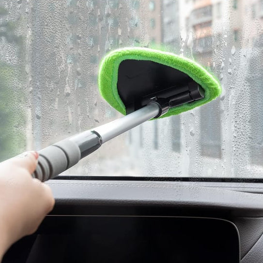 🔥Microfiber Car Windshield Cleaning Tool with Extendable Handle