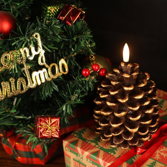 🎁🎄Early Christmas Promotion✨Flameless Pinecone Candles