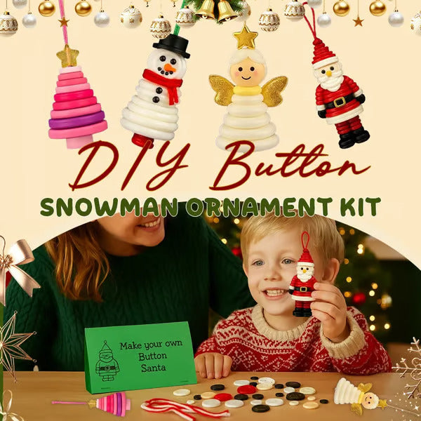 🎁🎄Early Christmas Promotion✨🔥🎅☃️ DIY Button Ornament Kits