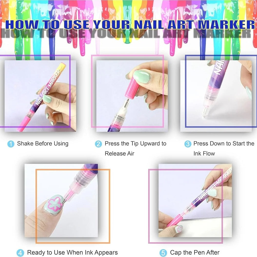 🎁Today's Specials⏳12 Colors Nail Art Pens Set