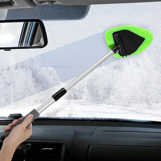 🔥Microfiber Car Windshield Cleaning Tool with Extendable Handle