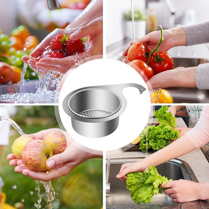 🎁Stainless steel drain basket for kitchen sink