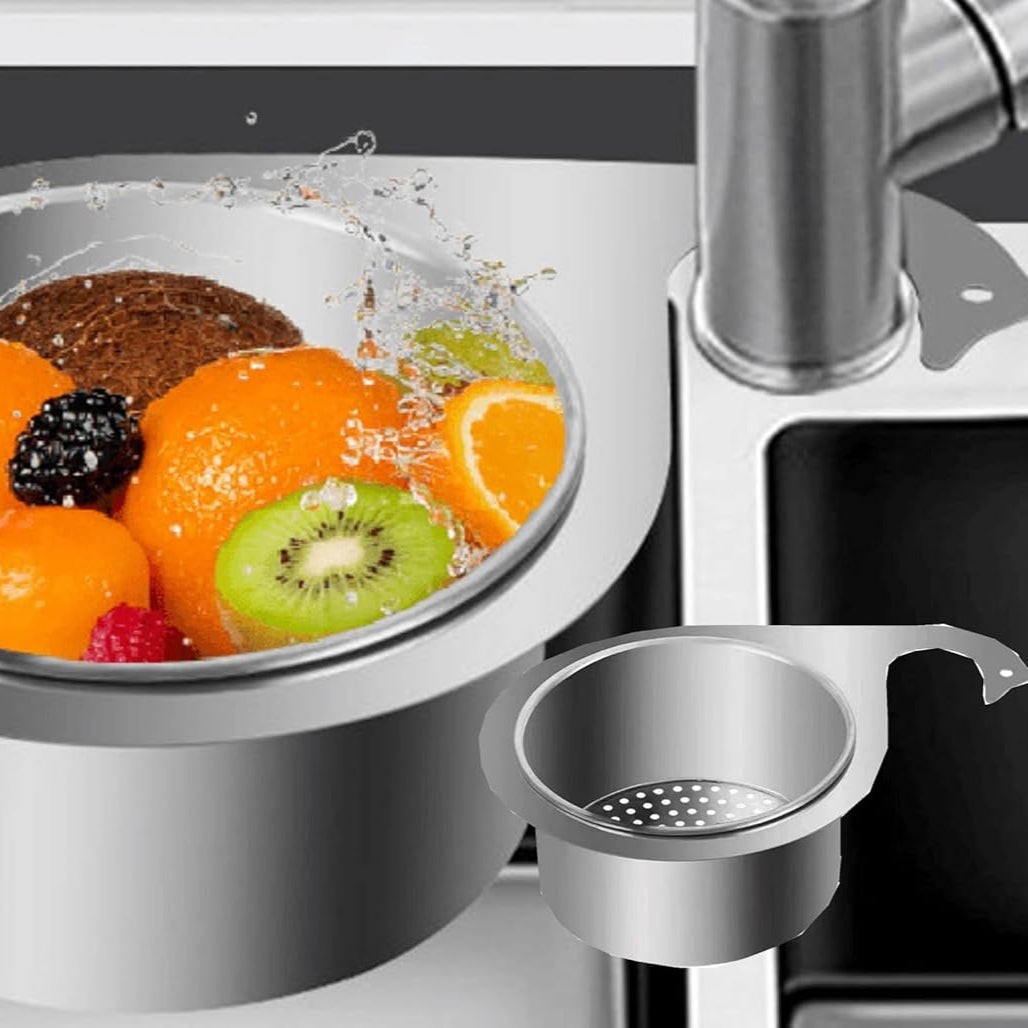 🎁Stainless steel drain basket for kitchen sink