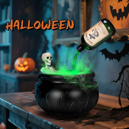 Magical Halloween Cauldron Decor Set