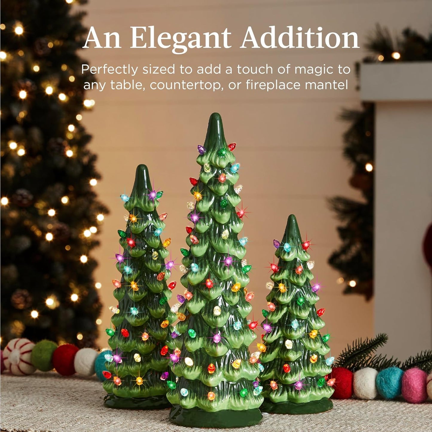 🎄Retro hand-painted tabletop Christmas trees