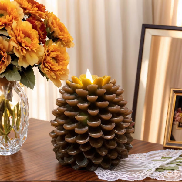 🎁🎄Early Christmas Promotion✨Flameless Pinecone Candles