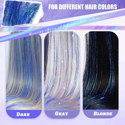 12-Piece 20.5-Inch Clip-In Tinsel Hair