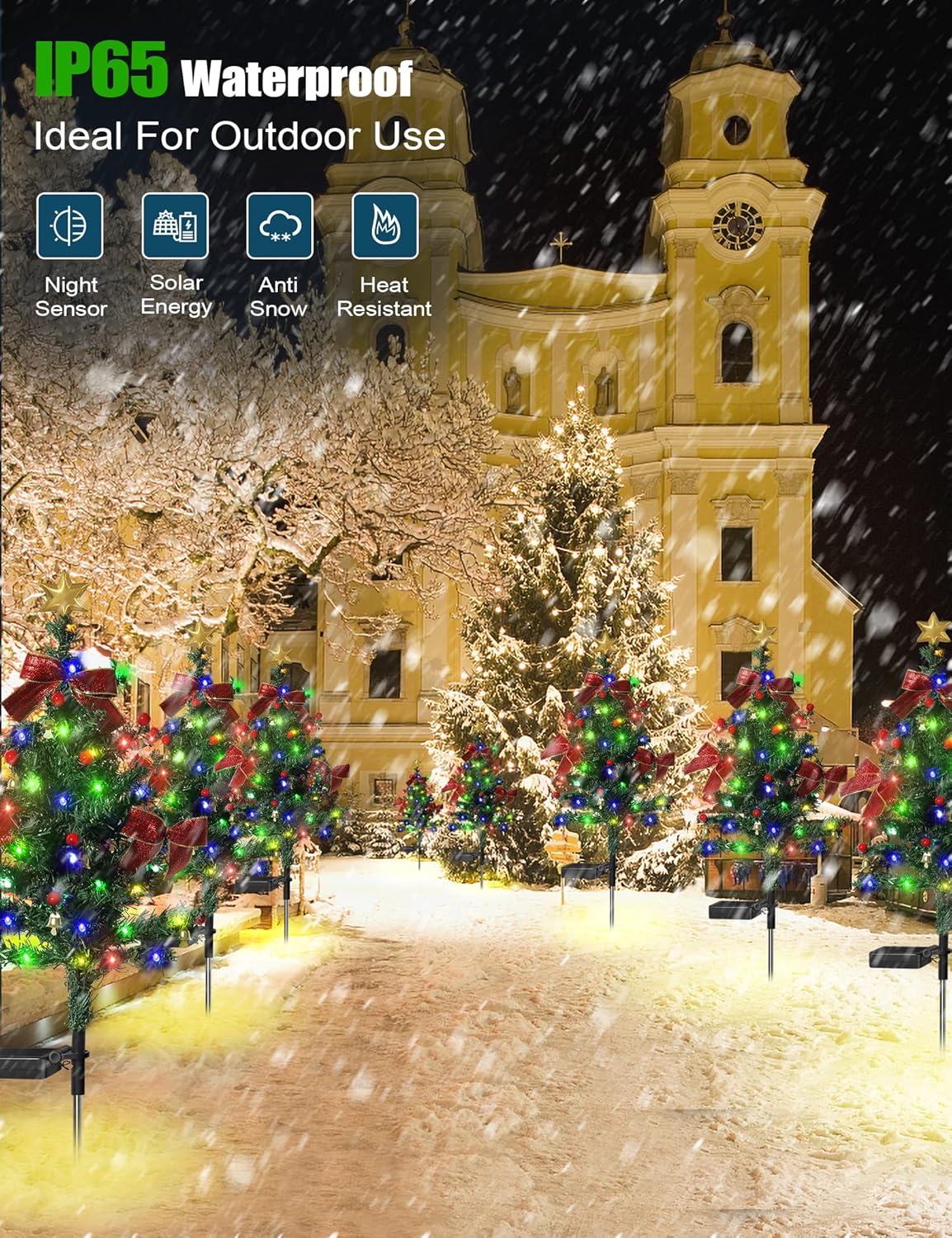 Solar Christmas Trees Lights