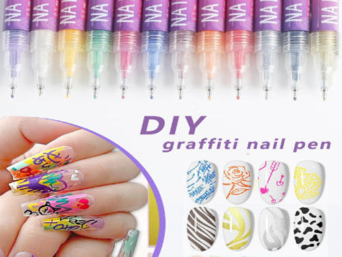 🎁Today's Specials⏳12 Colors Nail Art Pens Set