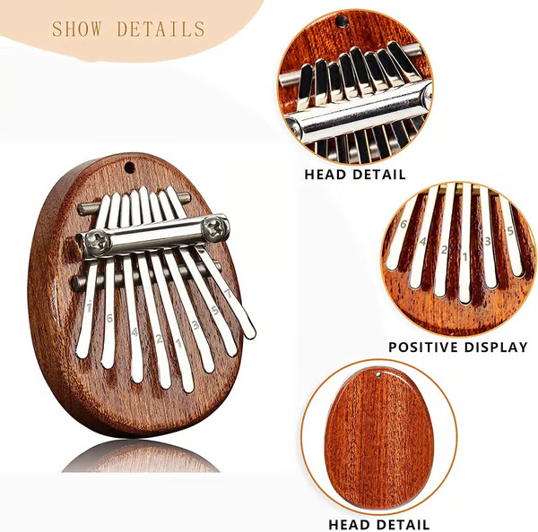 🎁Promotion -46% OFF 🎁 - Kalimba 8 Key exquisite Finger Thumb Piano💕