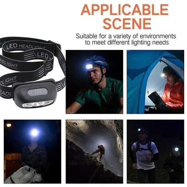 Super Bright Light Sensor Mini Led Headlamp
